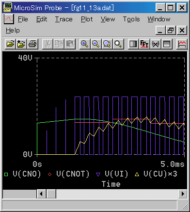 XCb`O 1/4 ̂Ƃ̏o͔g`