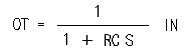 RCフィルタの伝達関数
